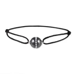 Histoire D'Or Bracelet Nina Cera Argent Blanc Strass Et Céramique