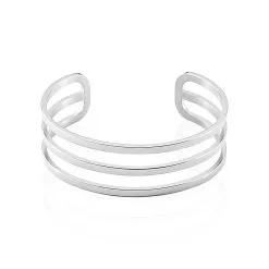 Histoire D'Or Bracelet Jonc Adel Acier Blanc